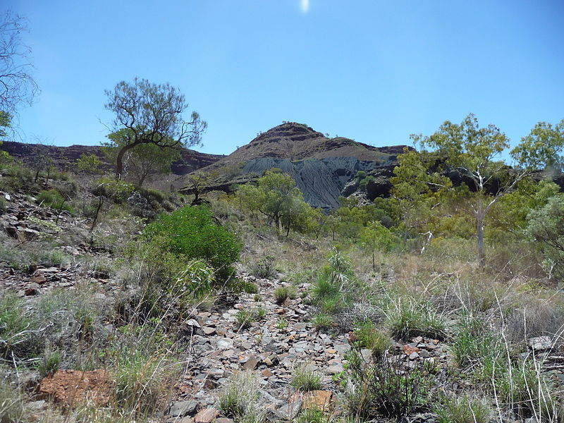 Tailings from the mine near Wittenoom township. Author: Five Years. CC ...