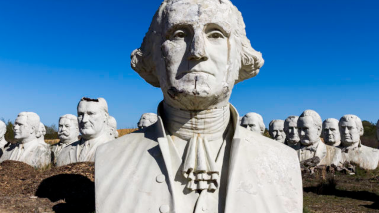 Presidents Heads In Virginia Abandoned Spaces