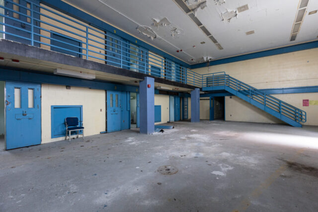 An abandoned hall at SCI Cresson correctional facility.