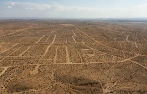 Aerial view of California City, California