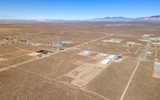 Aerial view of California City, California