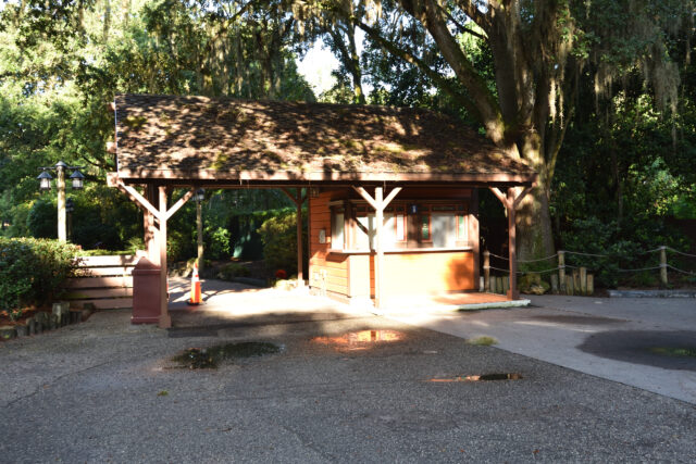 Abandoned ticket booth at Disney's River Country