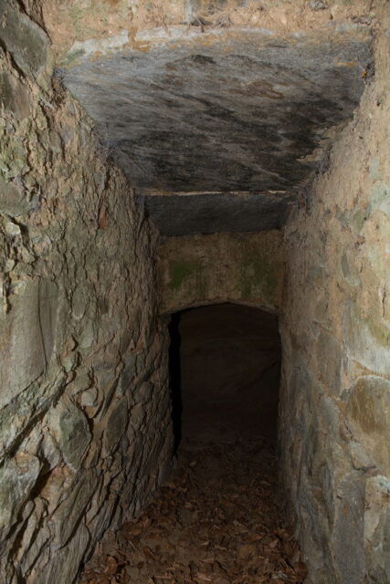 View down an Erdstall tunnel