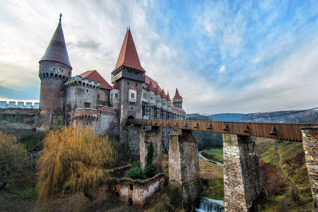 Exterior of Hunyadi Castle, also known a Corvin Castle