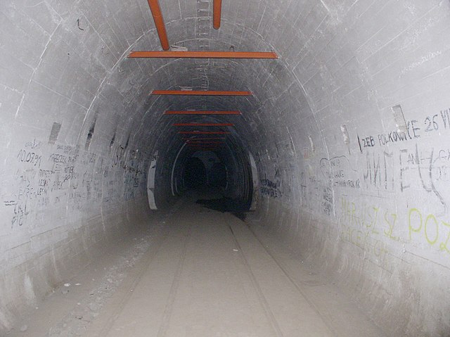 View down a tunnel at the Ostwall Fortifications